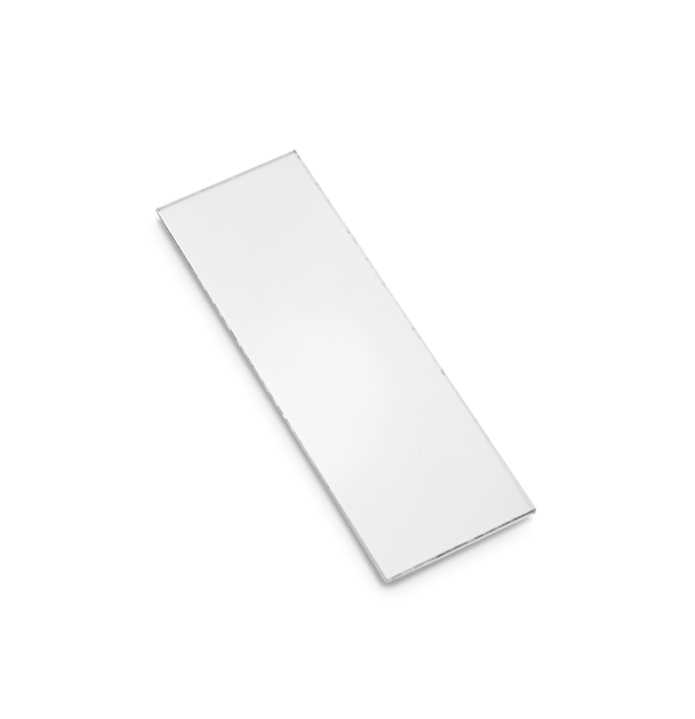 PORTAOBJETOS PARA MICROSCOPIA; 26 X 76 mm; SENCILLOS, CORTE DIAMANTADO, CAJA 50 PIEZAS; MARCA PEARL