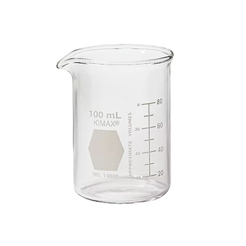 VASO PRECIPITADO, GRIFFIN, REGULAR, FORMA BAJA, GRADUADO, CAPACIDAD 100 ml, MARCA KIMAX®