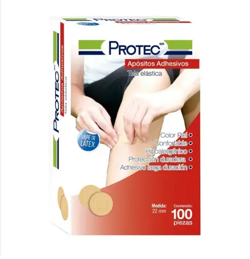 [503500] BENDITA OVALADA, 22 mm DE DIÁMETRO, ESTÉRIL, LIBRE DE LÁTEX, CAJA 100 PIEZAS, MARCA PROTEC