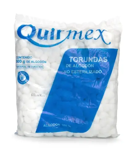 [AT-500] ALGODÓN TORUNDA; PAQUETE 500 g; MARCA NACIONAL